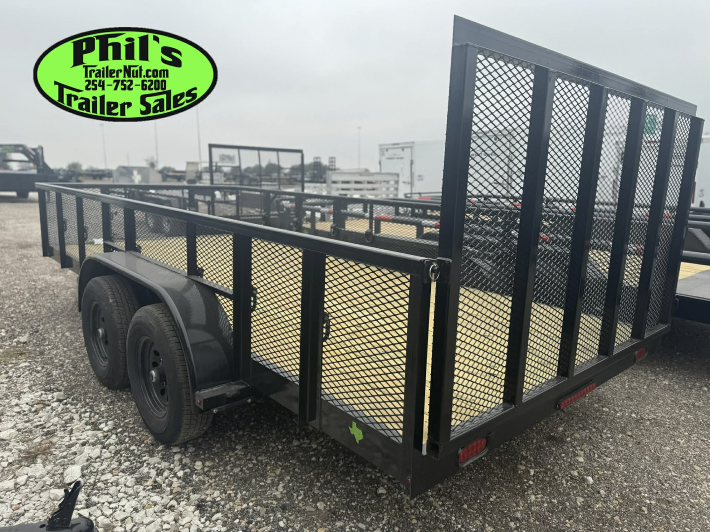 New Stanley Trailers 83X16 LANDSCAPE TRAILER 24'' EXPANDED METAL SIDES REAR GATE & 6000 LB DEXTER AXLES DE-RATED TO 9990GVWR Utility Trailer
