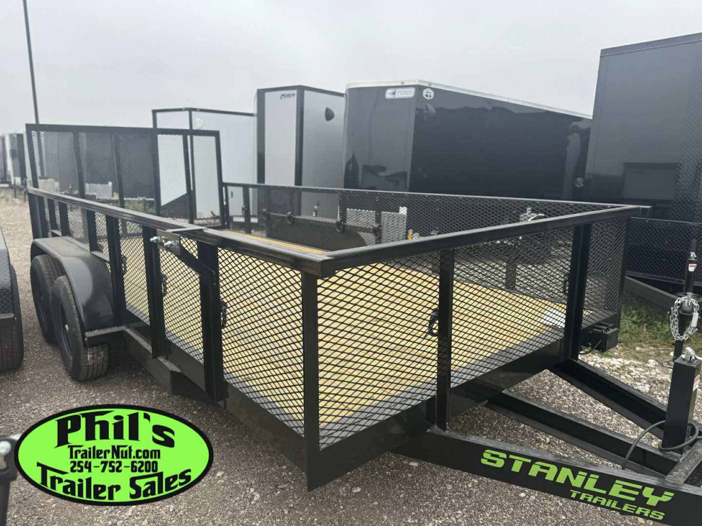 New Stanley Trailers 83X16 LANDSCAPE TRAILER 24'' EXPANDED METAL SIDES REAR GATE & 6000 LB DEXTER AXLES DE-RATED TO 9990GVWR Utility Trailer