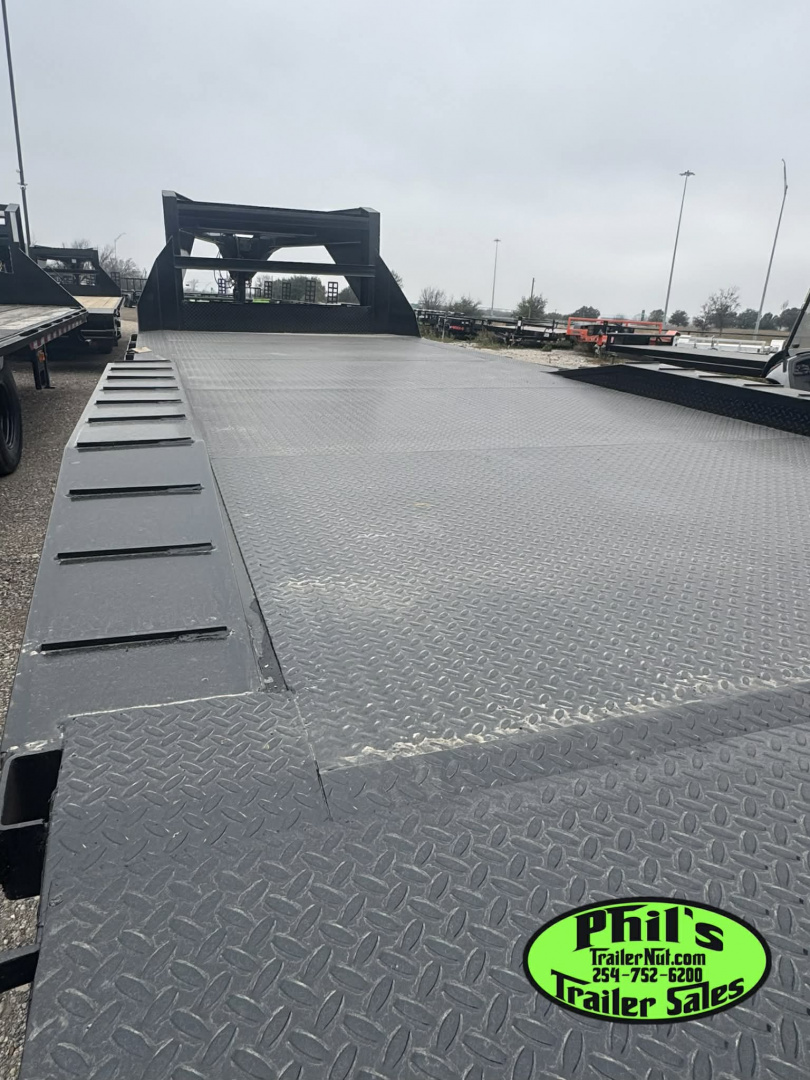 New Stanley Trailers 102X24 DRIVE OVER GOOSENECK 20K GVWR 10,000 AXLES MEGA RAMPS Equipment Trailer