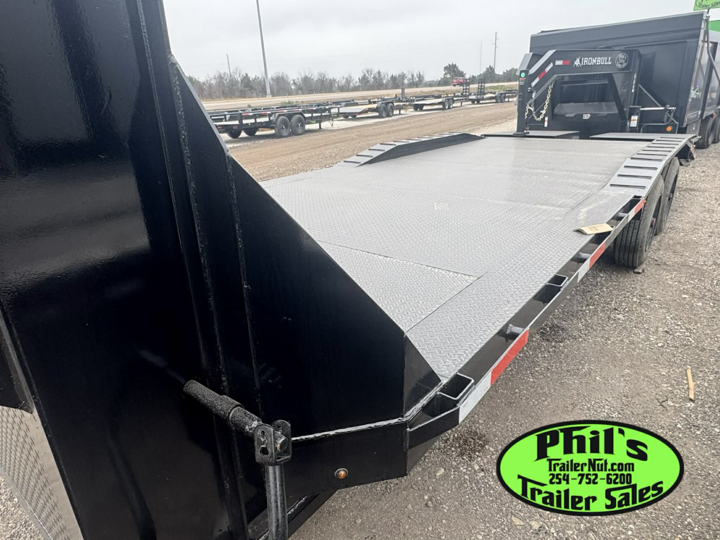 New Stanley Trailers 102X24 DRIVE OVER GOOSENECK 20K GVWR 10,000 AXLES MEGA RAMPS Equipment Trailer