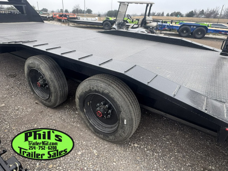 New Stanley Trailers 102X24 DRIVE OVER GOOSENECK 20K GVWR 10,000 AXLES MEGA RAMPS Equipment Trailer