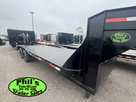 New Stanley Trailers 102X24 DRIVE OVER GOOSENECK 20K GVWR 10,000 AXLES MEGA RAMPS Equipment Trailer