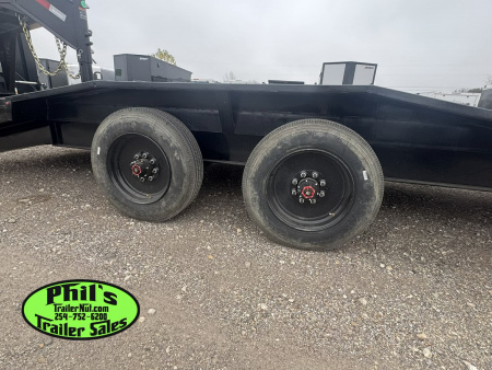 New Stanley Trailers 102X24 DRIVE OVER GOOSENECK 20K GVWR 10,000 AXLES MEGA RAMPS Equipment Trailer