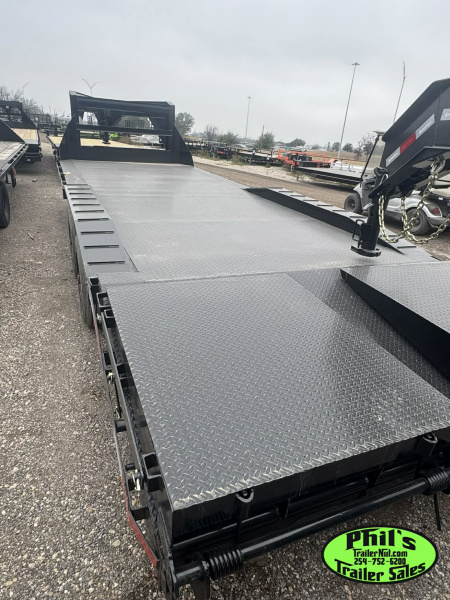 New Stanley Trailers 102X24 DRIVE OVER GOOSENECK 20K GVWR 10,000 AXLES MEGA RAMPS Equipment Trailer