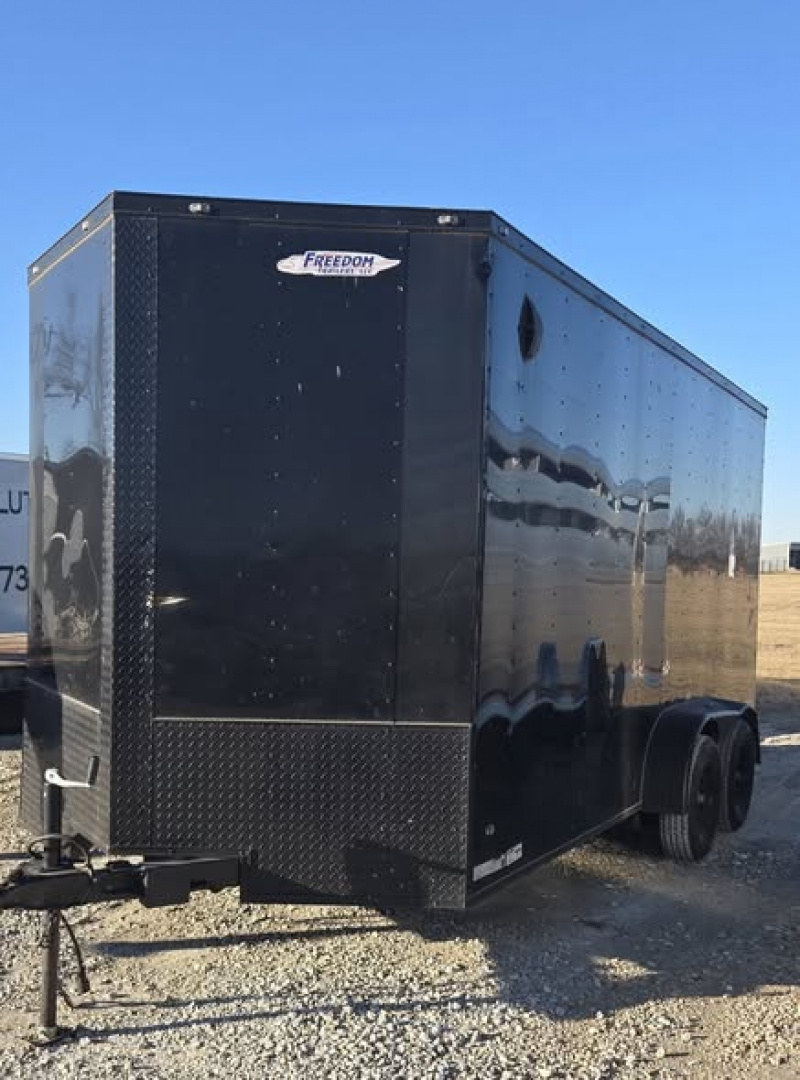 Used 2023 Freedom Trailers 7X16 V-Nose Cargo / Enclosed Trailer