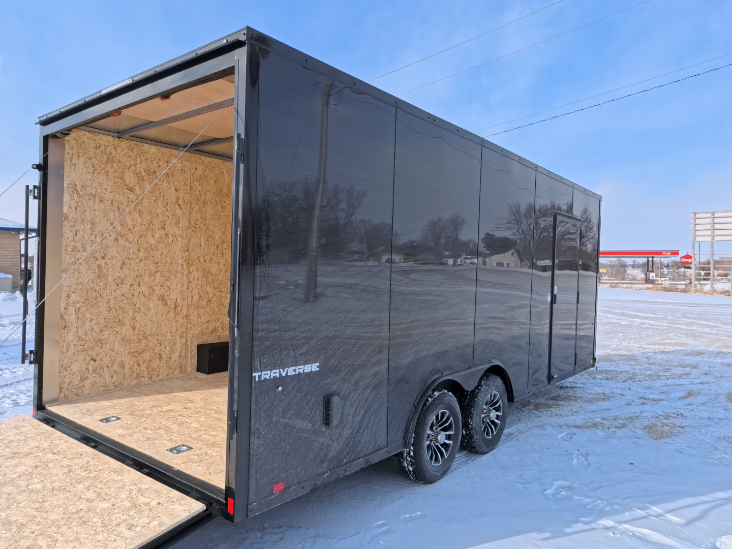New 2026 Formula Trailers 8.5 x 20 x 7 Traverse Flat Top V-Nose Car Hauler 10k, Aluminum Rims, 16" OC Wall Posts, Composite Black, Extended Hitch with Coupler Cargo / Enclosed Trailer
