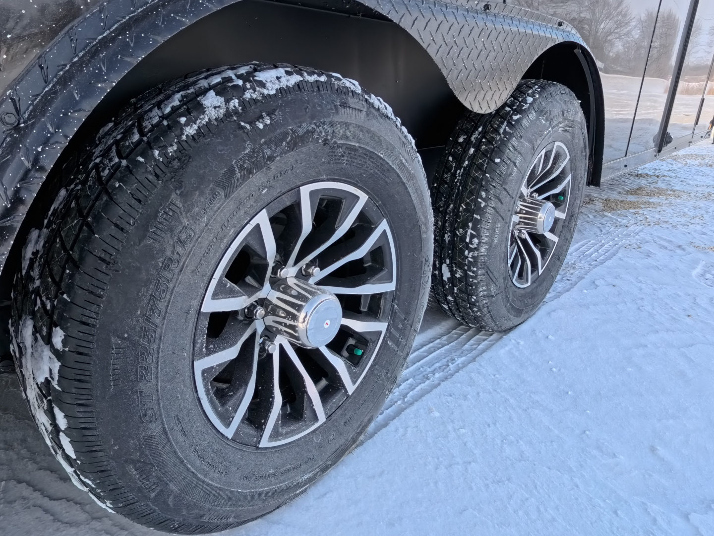 New 2026 Formula Trailers 8.5 x 20 x 7 Traverse Flat Top V-Nose Car Hauler 10k, Aluminum Rims, 16" OC Wall Posts, Composite Black, Extended Hitch with Coupler Cargo / Enclosed Trailer