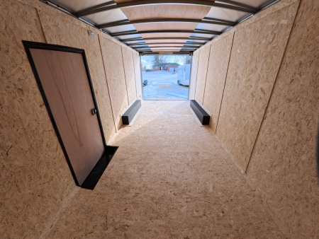 New 2026 Formula Trailers 8.5 x 20 x 7 Traverse Flat Top V-Nose Car Hauler 10k, Aluminum Rims, 16" OC Wall Posts, Composite Black, Extended Hitch with Coupler Cargo / Enclosed Trailer