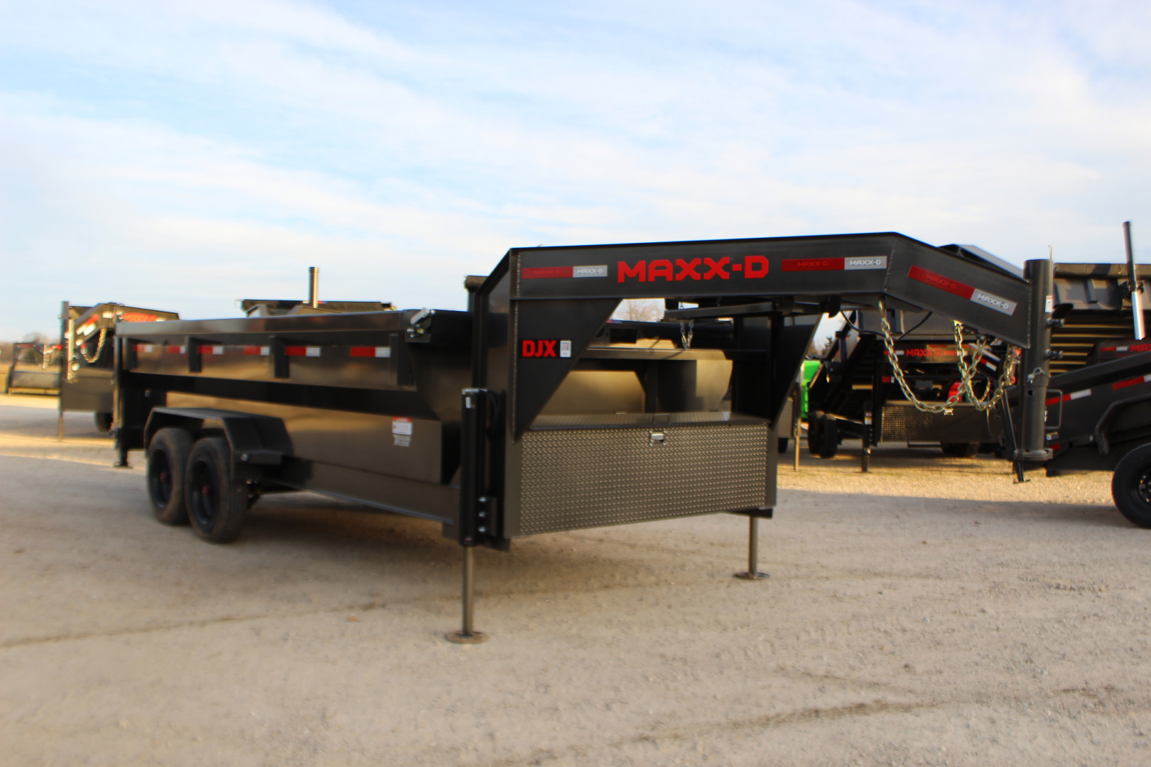New 2026 MAXXD DJX 16' Gooseneck Dump Trailer
