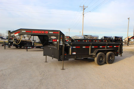 New 2025 MAXXD DJX 14' gooseneck Dump Trailer