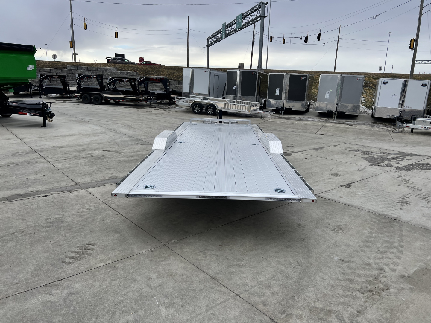 New NEW 2026 H&H Speedloader 14K 102" wide ALUMINUM 24’ POWER TILTbed flatbed Trailer