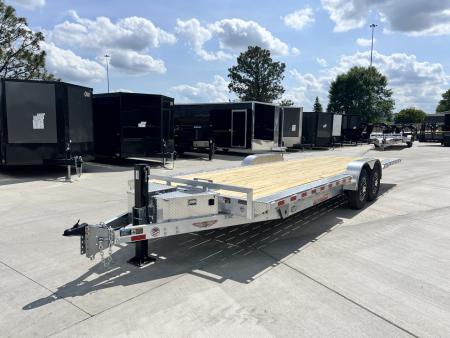 New NEW 2026 H&H Speedloader 14K 102" wide ALUMINUM 24’ POWER TILTbed flatbed Trailer