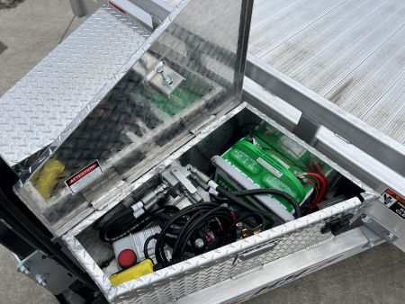 New NEW 2026 H&H Speedloader 14K 102" wide ALUMINUM 24’ POWER TILTbed flatbed Trailer