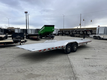 New NEW 2026 H&H Speedloader 14K 102" wide ALUMINUM 24’ POWER TILTbed flatbed Trailer