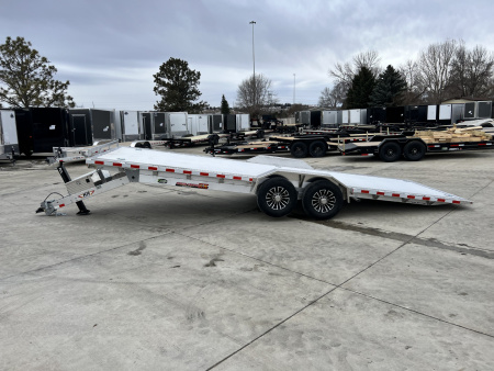 New NEW 2026 H&H Speedloader 14K 102" wide ALUMINUM 24’ POWER TILTbed flatbed Trailer