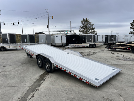 New NEW 2026 H&H Speedloader 14K 102  wide ALUMINUM 24’ POWER TILTbed flatbed Trailer