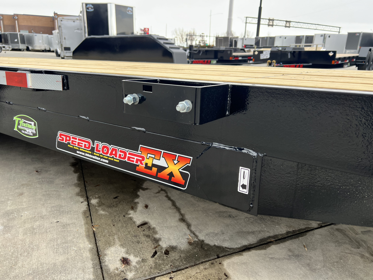 New NEW 2026 H&H 14K Low Pro Speedloader 22’ POWER TILTbed flatbed Trailer 2-7000 lb axles =14K Hydraulic JACK