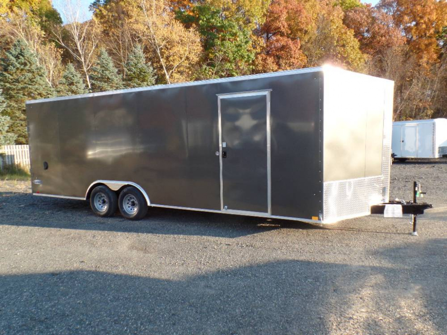 New 8.5X24 with 7' interior height Enclosed Car Trailer 9,990 GVWR / Black  Exterior #109363