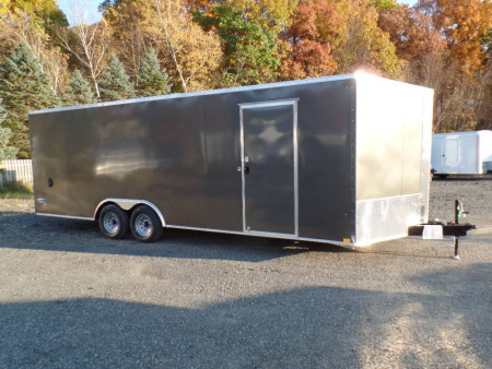 New 8.5X24 with 7' interior height Enclosed Car Trailer 9,990 GVWR / Black  Exterior #109363