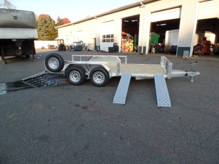 New ALCOM / Aluminum 1,540 lbs. Empty Weight ! Open Car Trailer , $8,995 without stone shield. , as shown. ID# 155853