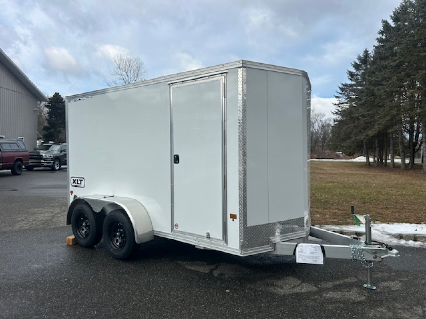 New ALCOM Brand, ALUMINUM FRAME 6X12 Enclosed, Tandem Axle!  Lightweight ! XLT Model. ID# 156093