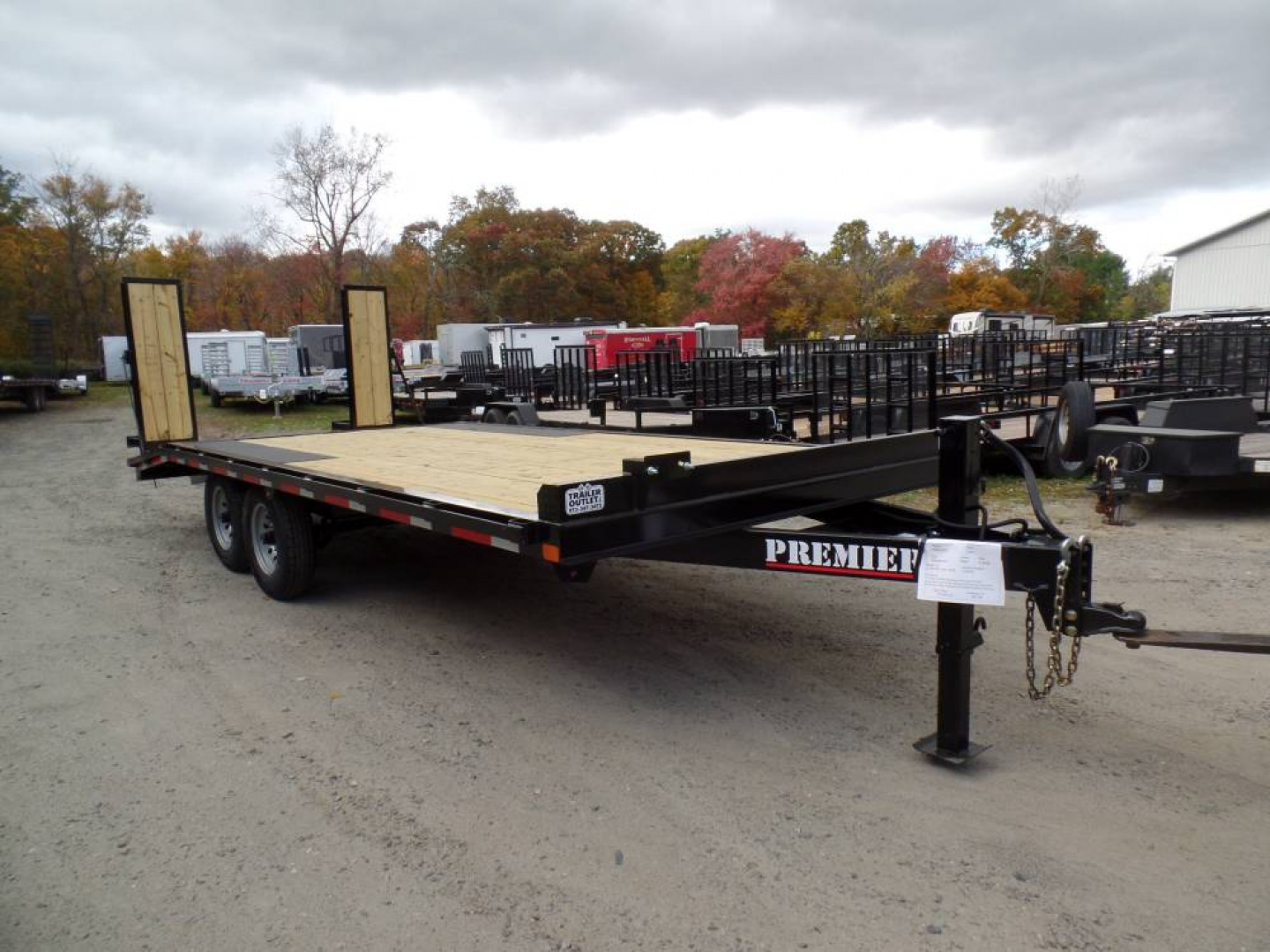 New Deck Over Equipment Trailer, 8.5X20 , 14,000 lb. GVWR , ID # PREMIER BRAND