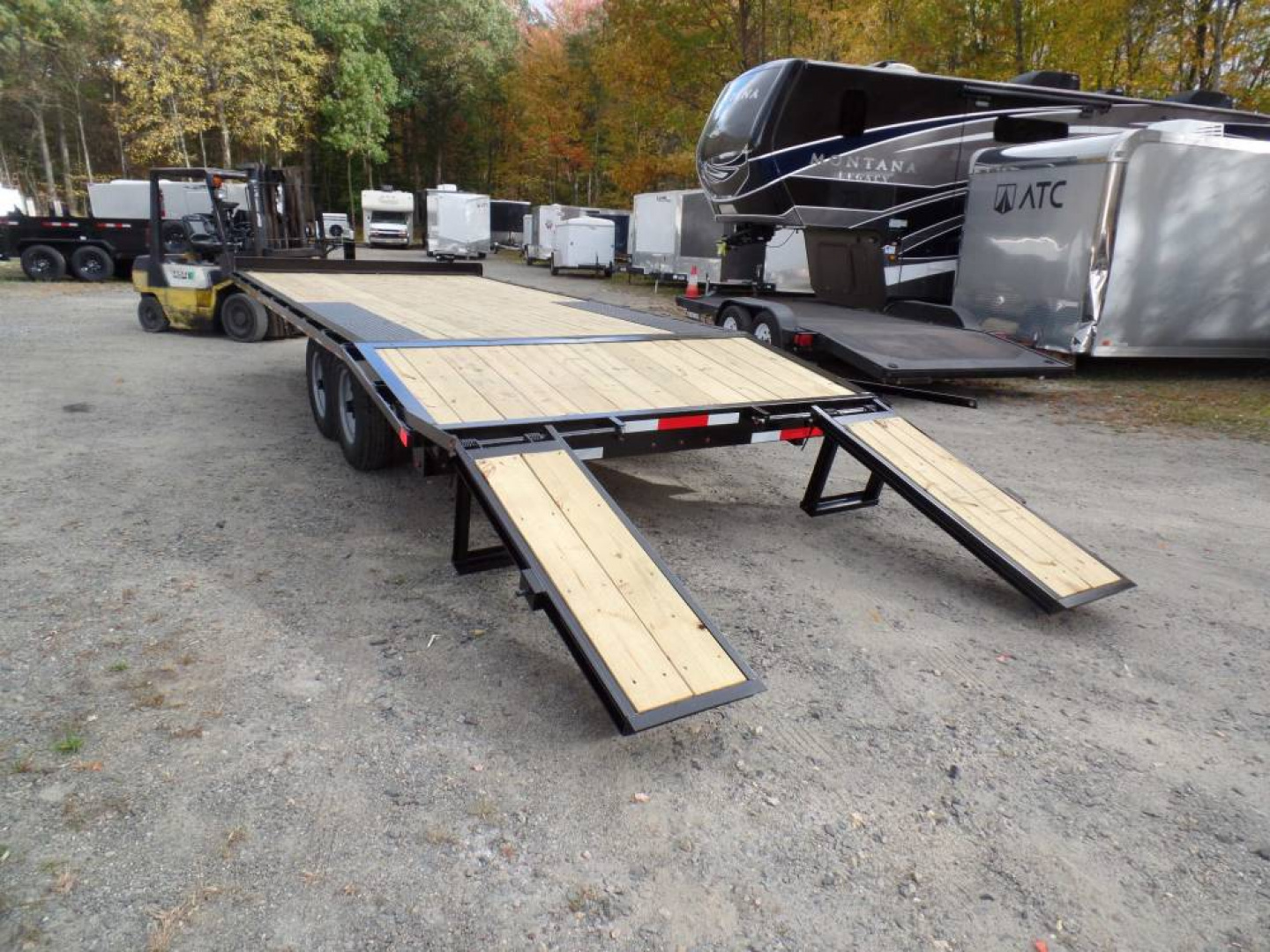 New Deck Over Equipment Trailer, 8.5X20 , 14,000 lb. GVWR , ID # PREMIER BRAND