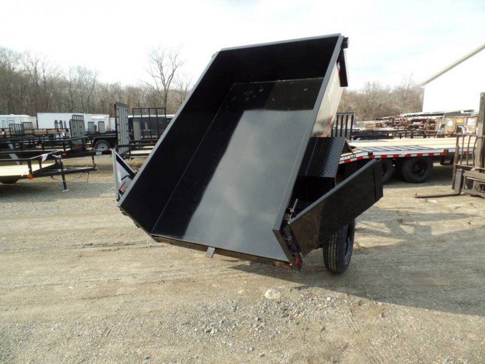 New EXAMPLE / Dump Trailer, 5X8, 5,000 lb. GVWR, Barn Doors on Back ...