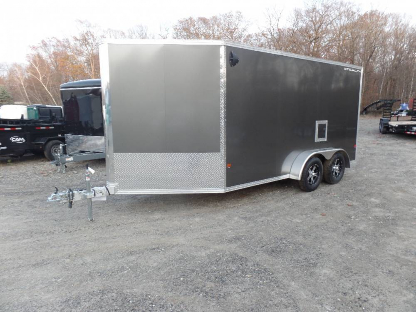 New EXAMPLE  / 2 Place Inline Aluminum Snowmobile Trailer with Galvanized axles., call to order one.