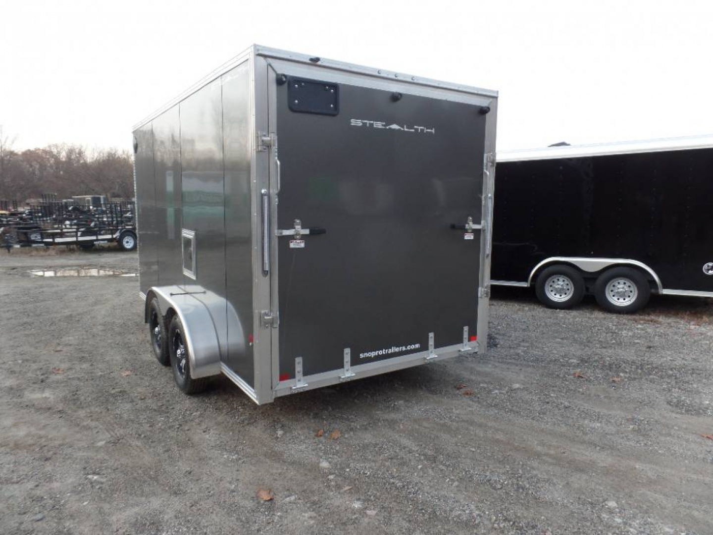 New EXAMPLE  / 2 Place Inline Aluminum Snowmobile Trailer with Galvanized axles., call to order one.