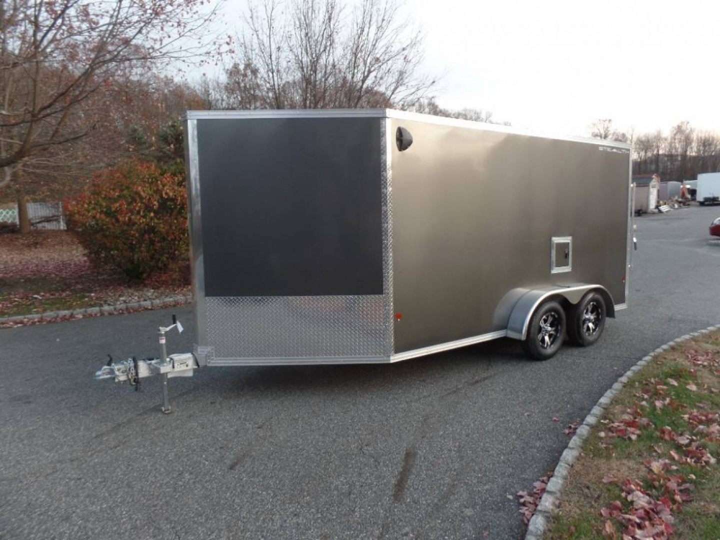 New EXAMPLE  / 2 Place Inline Aluminum Snowmobile Trailer with Galvanized axles., call to order one.