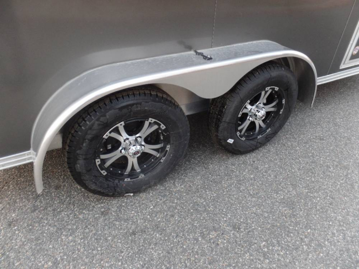 New EXAMPLE  / 2 Place Inline Aluminum Snowmobile Trailer with Galvanized axles., call to order one.