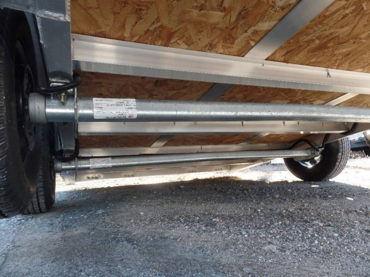 New EXAMPLE  / 2 Place Inline Aluminum Snowmobile Trailer with Galvanized axles., call to order one.