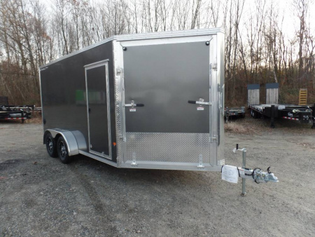 New EXAMPLE  / 2 Place Inline Aluminum Snowmobile Trailer with Galvanized axles., call to order one.