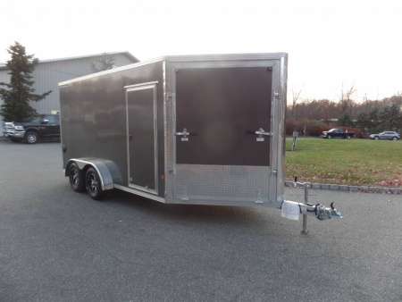 New EXAMPLE  / 2 Place Inline Aluminum Snowmobile Trailer with Galvanized axles., call to order one.
