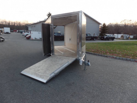 New EXAMPLE  / 2 Place Inline Aluminum Snowmobile Trailer with Galvanized axles., call to order one.
