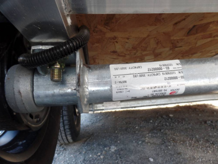 New EXAMPLE  / 2 Place Inline Aluminum Snowmobile Trailer with Galvanized axles., call to order one.