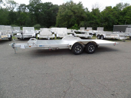 New EXAMPLE / ALCOM Cargo Pro ALUMINUM TILT LOAD CAR TRAILER, 9,990 lb. GVWR, 1,895 lbs. empty weight, our ID # 015533 Sale $13,500