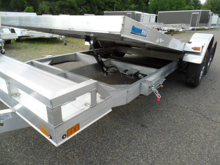 New EXAMPLE / ALCOM Cargo Pro ALUMINUM TILT LOAD CAR TRAILER, 9,990 lb. GVWR, 1,895 lbs. empty weight, our ID # 015533 Sale $13,500