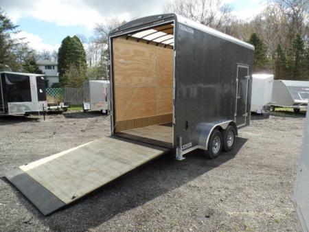 New EXAMPLE / NITRO BRAND 8.5x24 ALL ALUMINUM FRAME CAR HAULER, with OPTIONS! Our ID# 008800