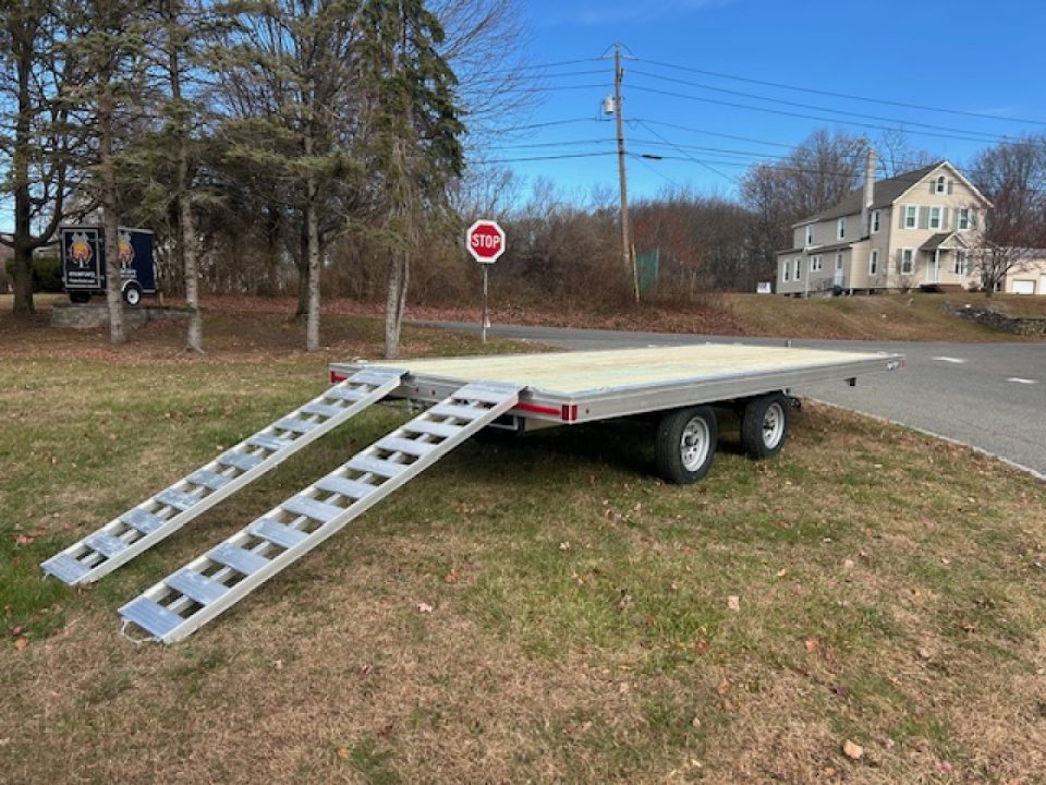 New NITRO Brand,  4 place Quad Trailer, 7'wide by 16 ft. long , 6,000 lb. GVWR, Aluminum Frame 1,250 lbs. empty weight, ID# 009947