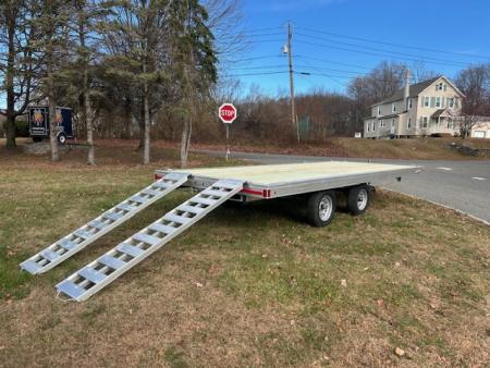 New NITRO Brand,  4 place Quad Trailer, 7'wide by 16 ft. long , 6,000 lb. GVWR, Aluminum Frame 1,250 lbs. empty weight, ID# 009947