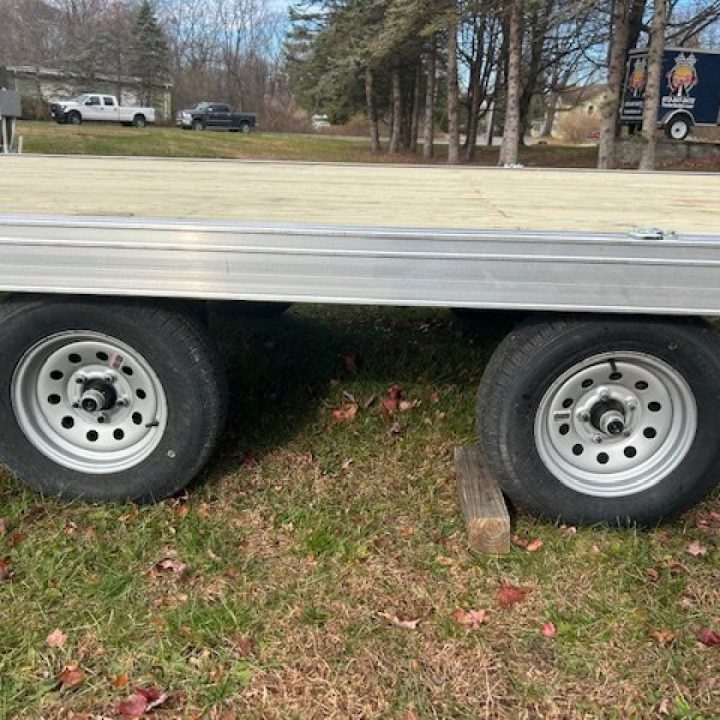 New NITRO Brand, 8'X22' QUAD / Side X Side Trailer, deck over the wheels. ID# 009946