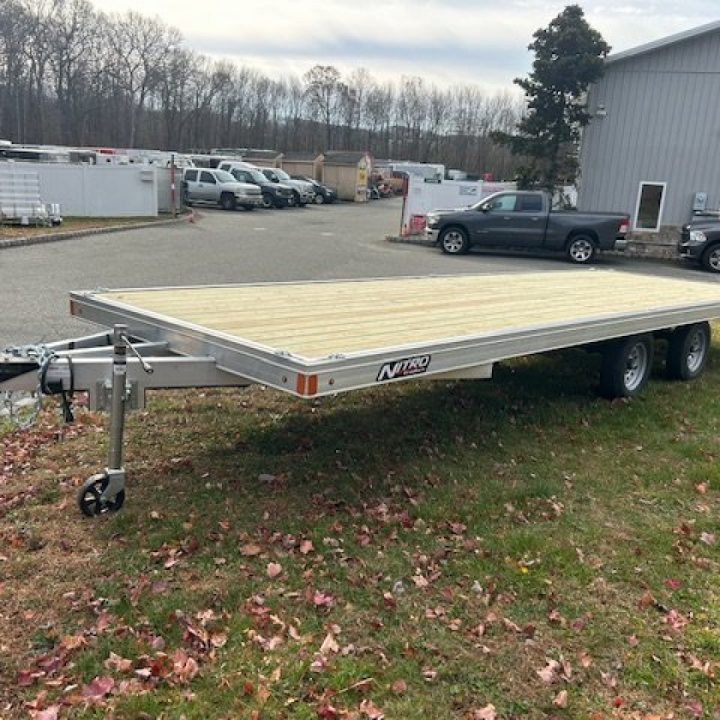 New NITRO Brand, 8'X22' QUAD / Side X Side Trailer, deck over the wheels. ID# 009946