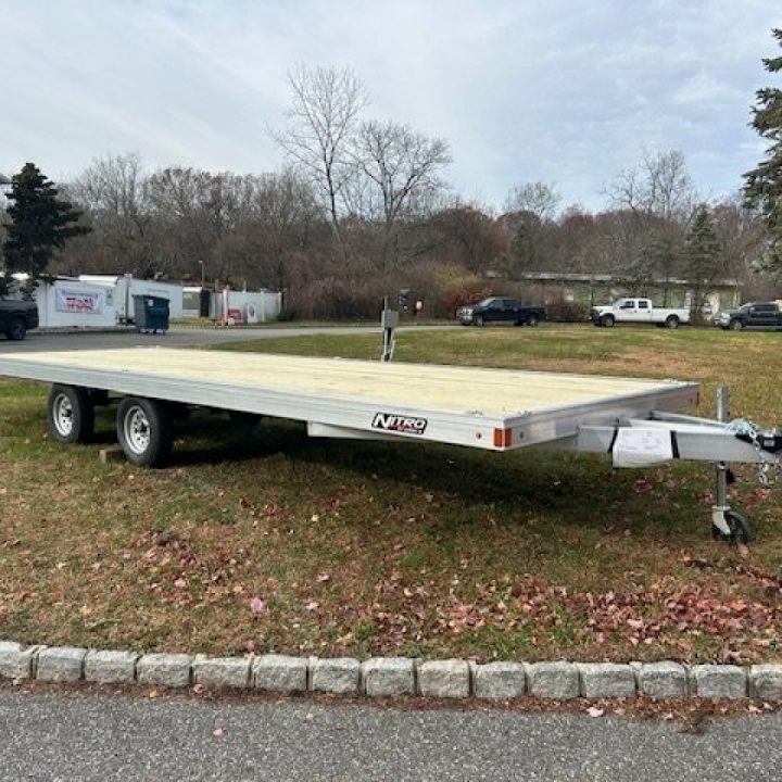 New NITRO Brand, 8'X22' QUAD / Side X Side Trailer, deck over the wheels. ID# 009946