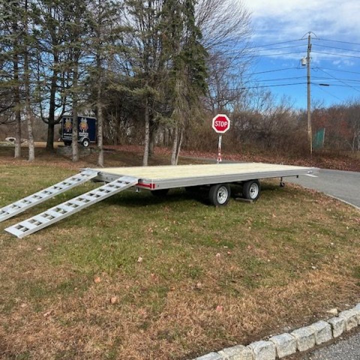 New NITRO Brand, 8'X22' QUAD / Side X Side Trailer, deck over the wheels. ID# 009946