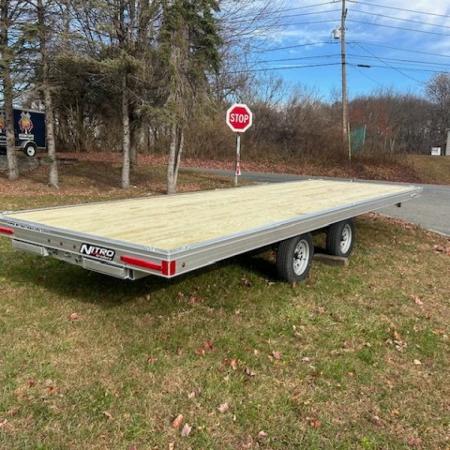 New NITRO Brand, 8'X22' QUAD / Side X Side Trailer, deck over the wheels. ID# 009946