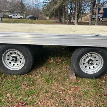 New NITRO Brand, 8'X22' QUAD / Side X Side Trailer, deck over the wheels. ID# 009946