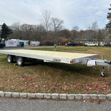 New NITRO Brand, 8'X22' QUAD / Side X Side Trailer, deck over the wheels. ID# 009946