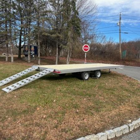 New NITRO Brand, 8'X22' QUAD / Side X Side Trailer, deck over the wheels. ID# 009946